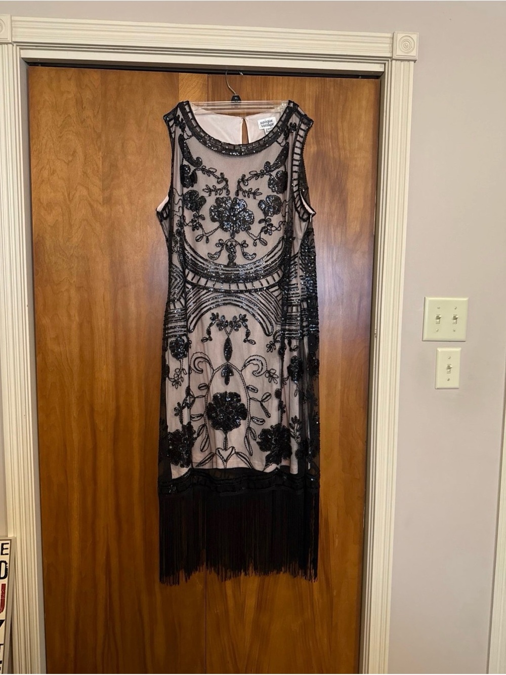 Unique Vintage Beaded Sequin Dress 1920s